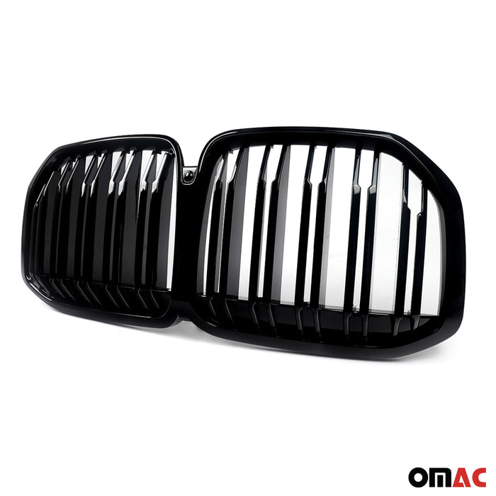 Front Kidney Grille Grill for BMW X7 G07 2018-2021 Gloss Black