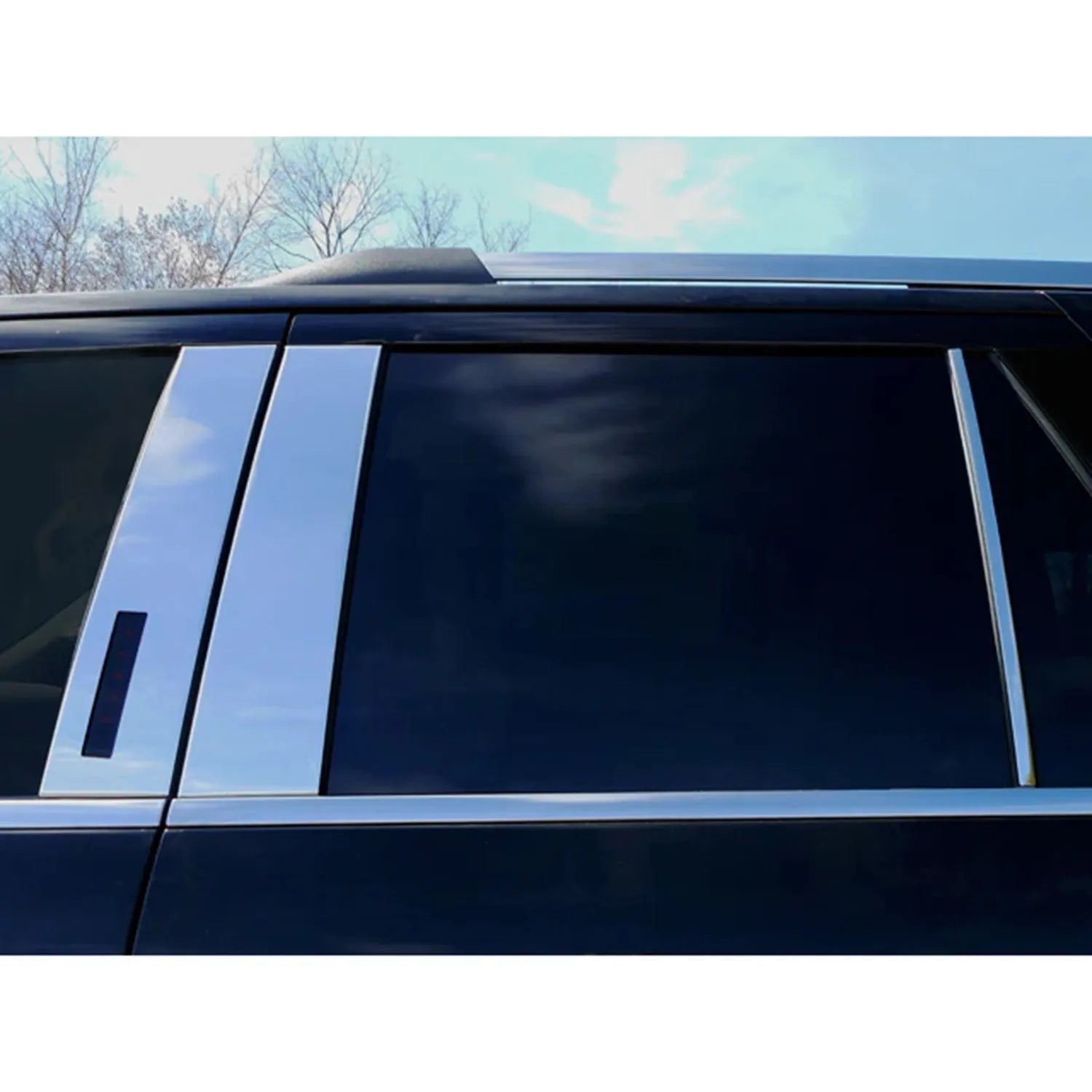 2018-2025 Ford Expedition Stainless Steel Pillar Trim 6 Pcs