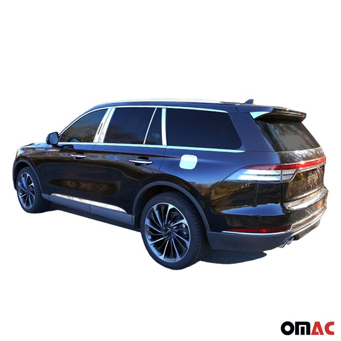 OMAC Stainless Steel Rear Bumper Trim 1Pc Fits 2020-2023 Lincoln Aviator