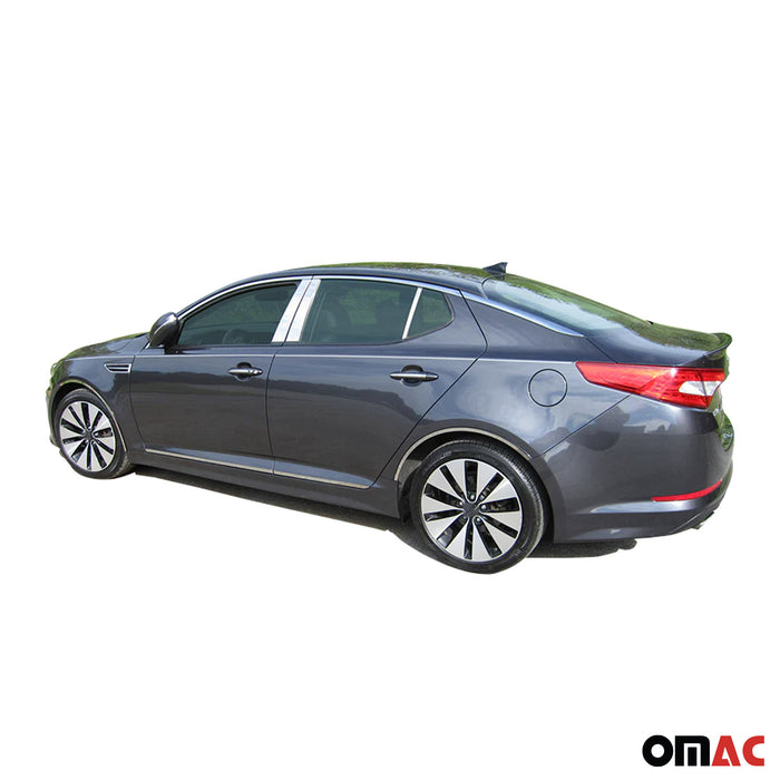 OMAC Stainless Steel Rear Bumper Accent 1Pc Fits 2011-2015 Kia Optima