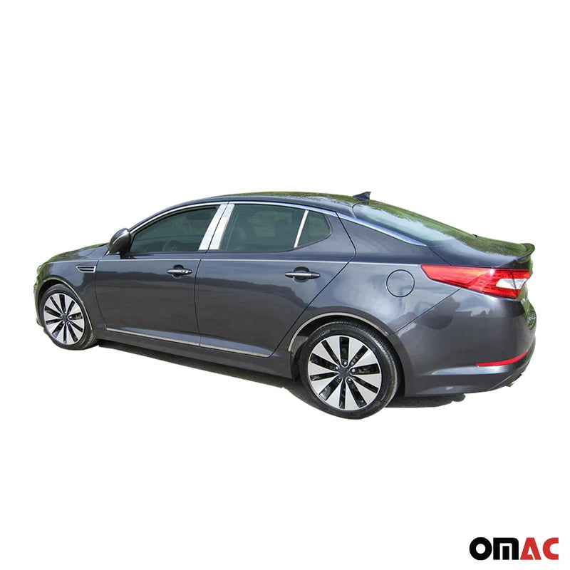 2011-2015 Kia Optima Rear Bumper Accent 1Pc Stainless Steel Silver