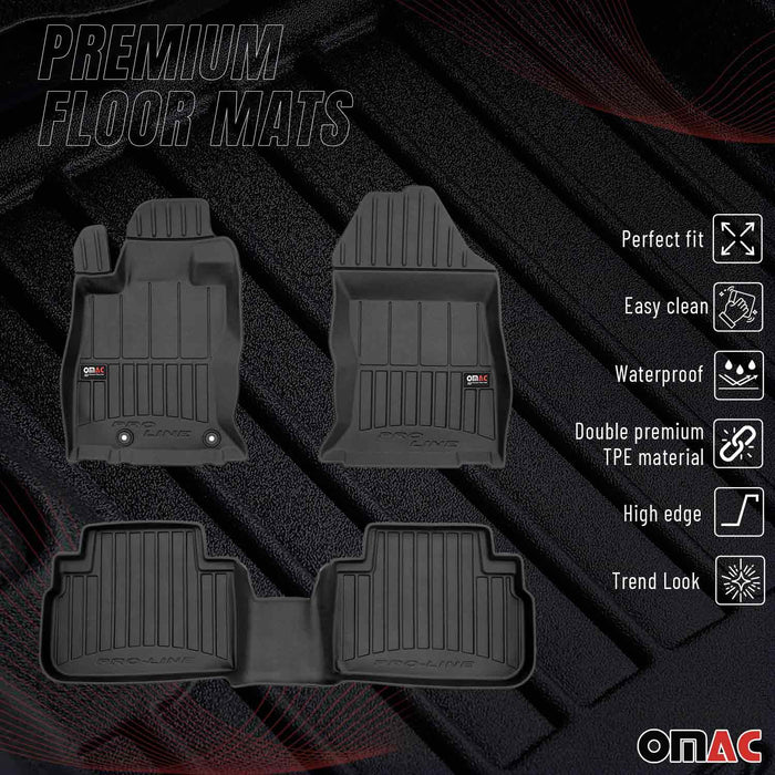 OMAC Premium Floor Mats for Subaru Forester 2019-2024 All-Weather Heavy Duty