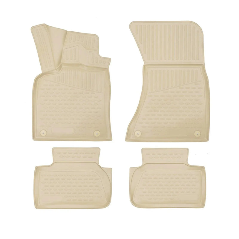 2015-2024 Porsche Macan Floor Mats Liners Full Set All Weather Beige