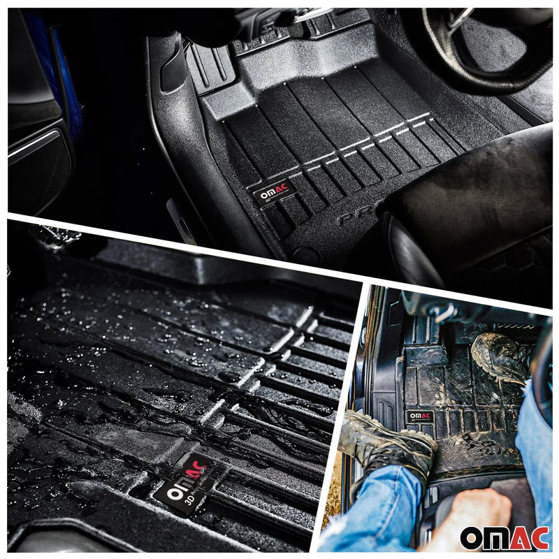 2014-2020 Mini Cooper S Premium Floor Mats & Cargo Liner Full Set All Weather Heavy Duty Black