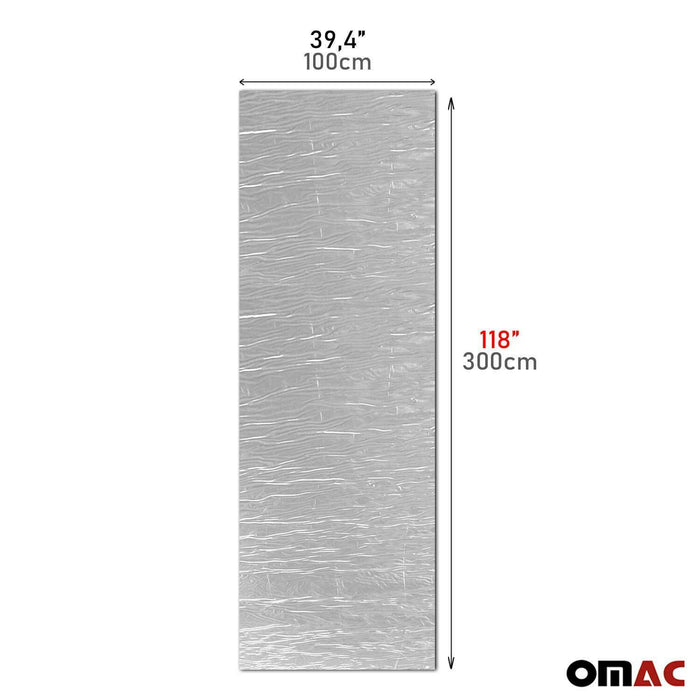 Alu Clad Thermal Sound Deadener Insulation Mat Self Adhesive 39,4"*118