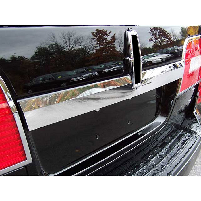 Stainless Rear License Trim 1 Pc For 2007-2014 Lincoln Navigator