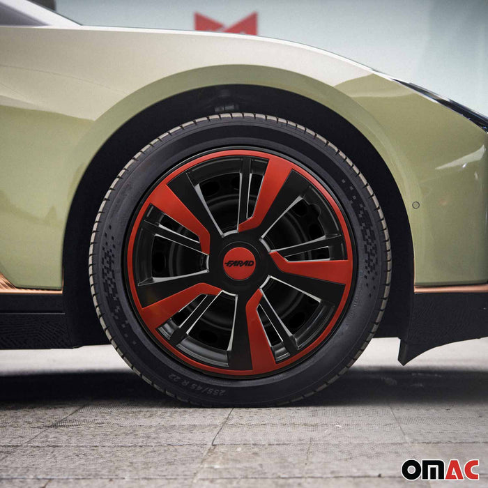 15" Wheel Covers Hubcaps fits Kia Red Black Gloss