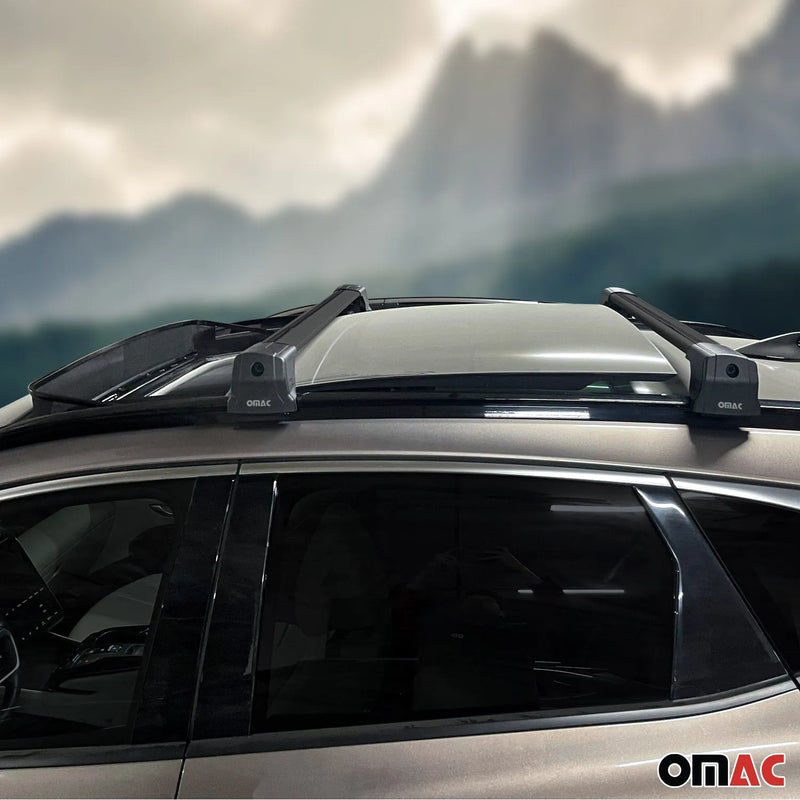 2015-2019 Lincoln MKC Roof Rack Cross Bars Black