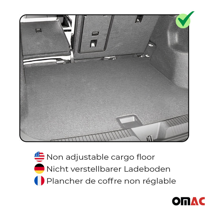 OMAC Premium Cargo Mats Liner for BMW X1 F48 2016-2022 All-Weather Heavy Duty