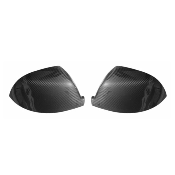 Side Mirror Cover Caps Fits VW T6 Transporter 2015-2021 Carbon Fiber Black 2 Pcs
