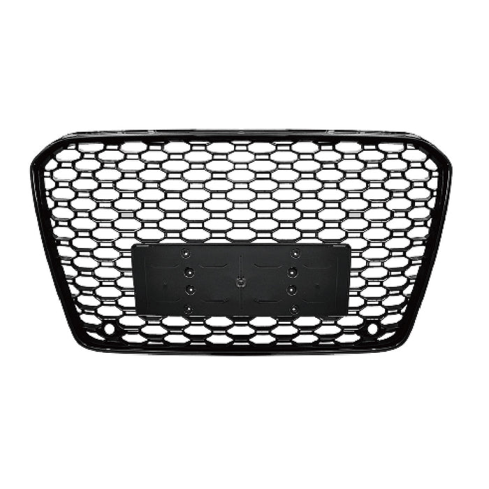 For Audi A5 S5 B8.5 2013-2016 RS5 Style Honeycomb Mesh Front Bumper Grille Black