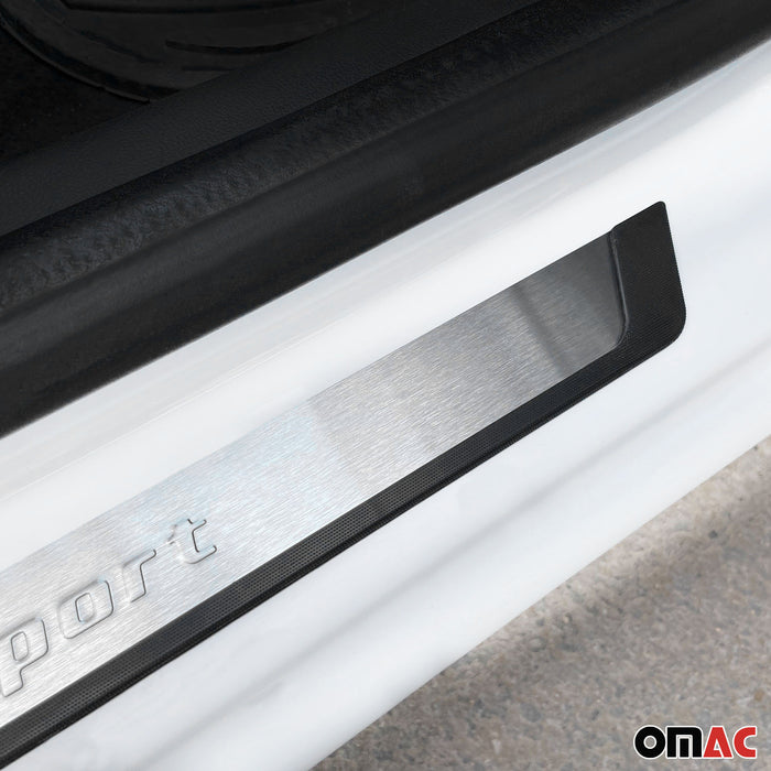 Door Sill Scuff Plate Scratch for Lincoln MKX MKZ Navigator Sport Steel 4x