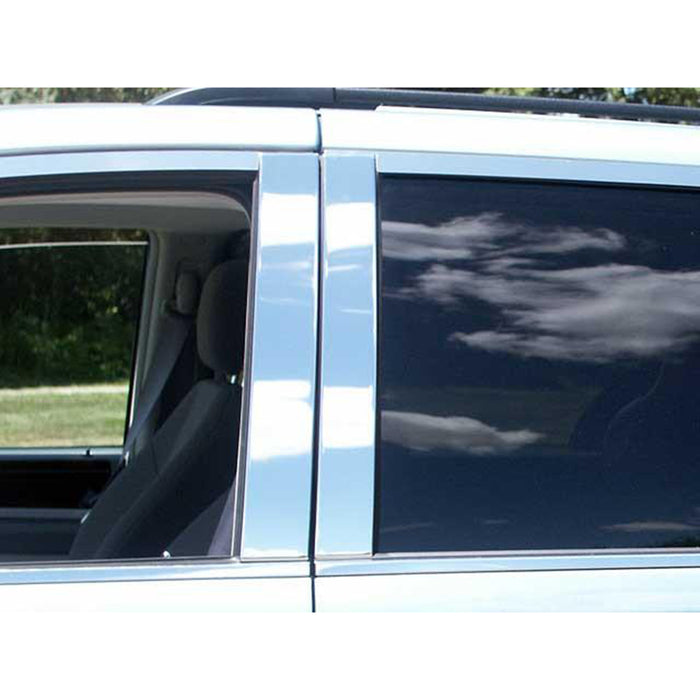 Stainless Steel Pillar Trim 4Pc Fits 2008-2020 Dodge Grand Caravan