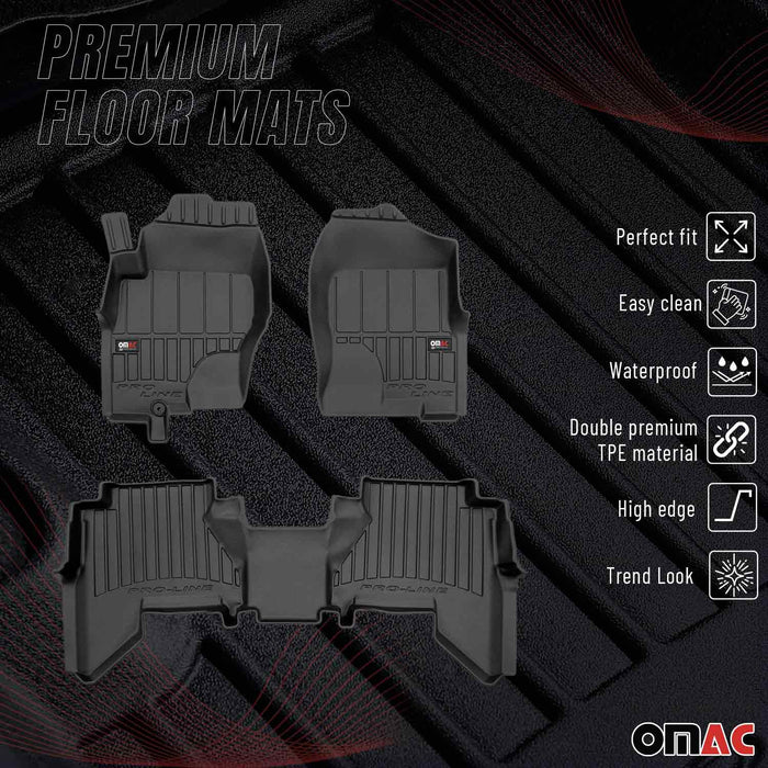 OMAC Premium Floor Mats for Nissan Pathfinder 2005-2012 Waterproof Heavy Duty