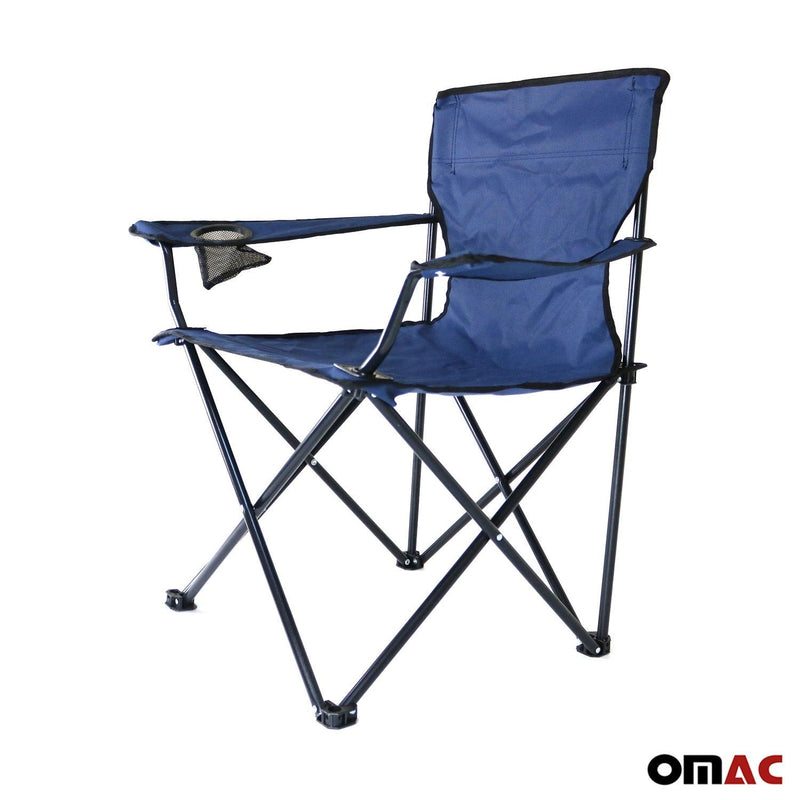 New Folding Camping Chair Beach Seat Outdoor with Cup Holder