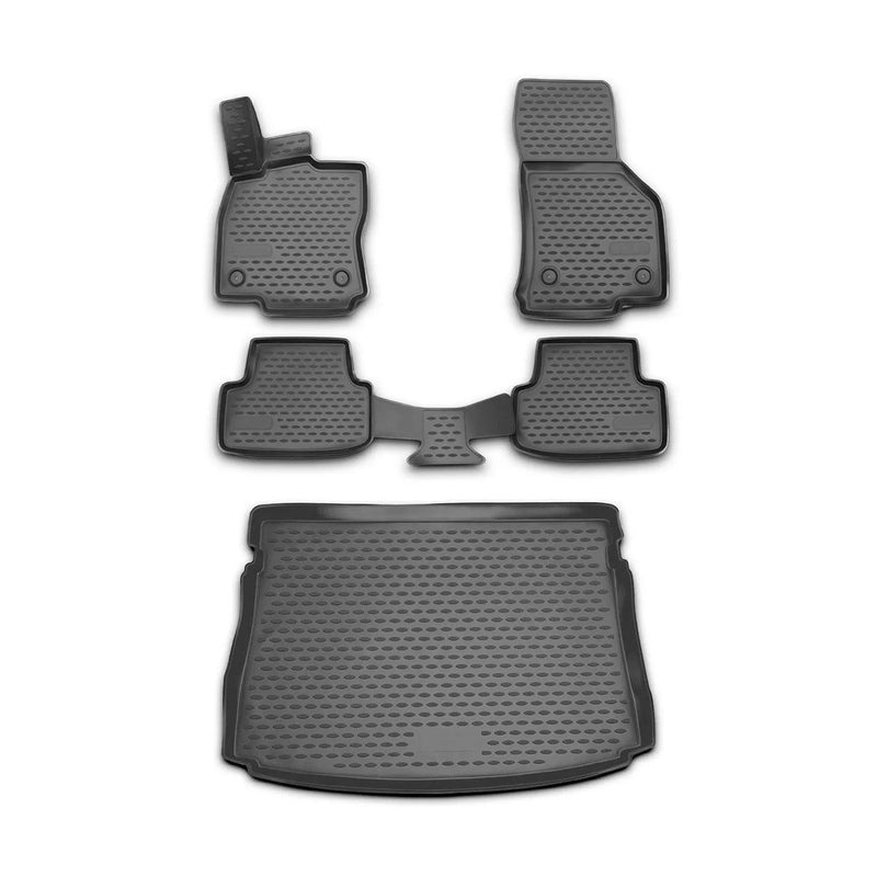 2015-2021 VW Golf GTI MK7 Floor Mats & Cargo Liner Full Set All Weather Black