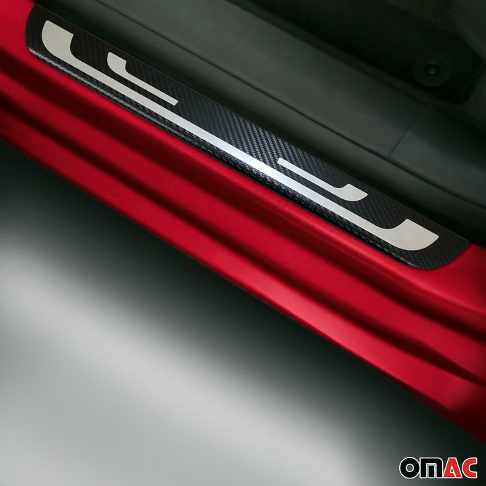 Door Sill Scuff Plate Illuminated for Alfa Romeo Mito 2012-2019 Steel & Foiled
