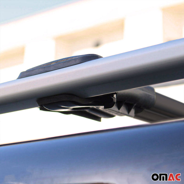 Roof Rack Cross Bars Luggage Carrier Black Set For Opel Vauxhall Combo 2001-2011