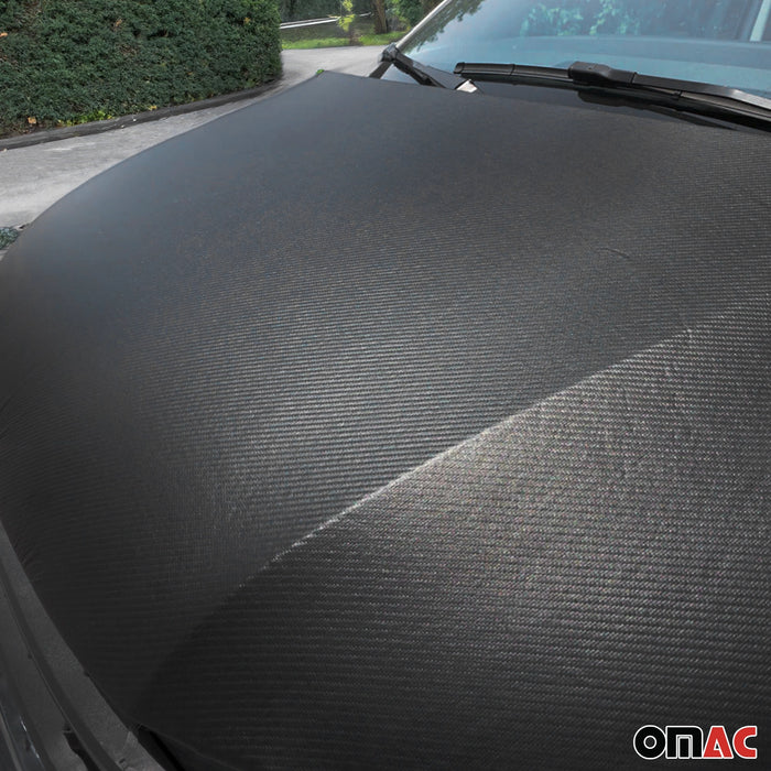 OMAC USA 4735BSZ2 Fits Mercedes Sprinter W906 2014-2018 Hood Cover Mask  Black Vinyl Bonnet Bra, Black 