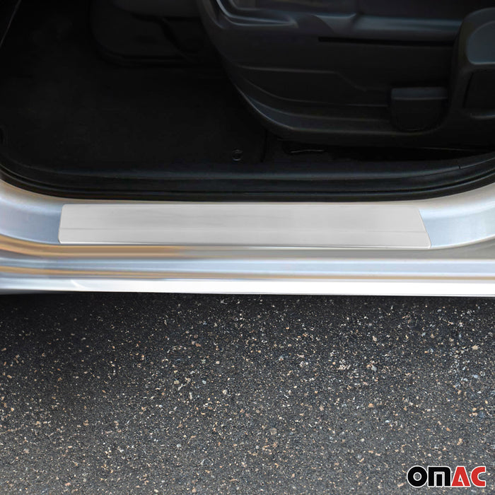 Door Sill Scuff Plate Scratch Protector for VW Amarok 2010-2020 Steel Silver 4x