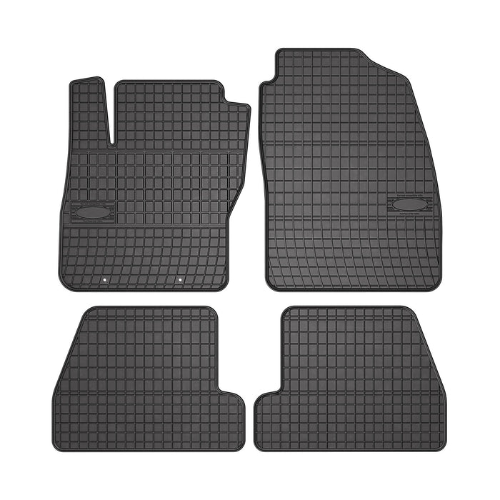 OMAC Floor Mats Liner for Ford Focus 2005-2010 Black Rubber All-Weather 4 Pcs
