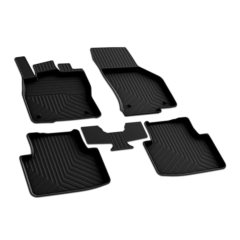 2018-2024 VW Tiguan Floor Mats Liners Full Set All Weather Black