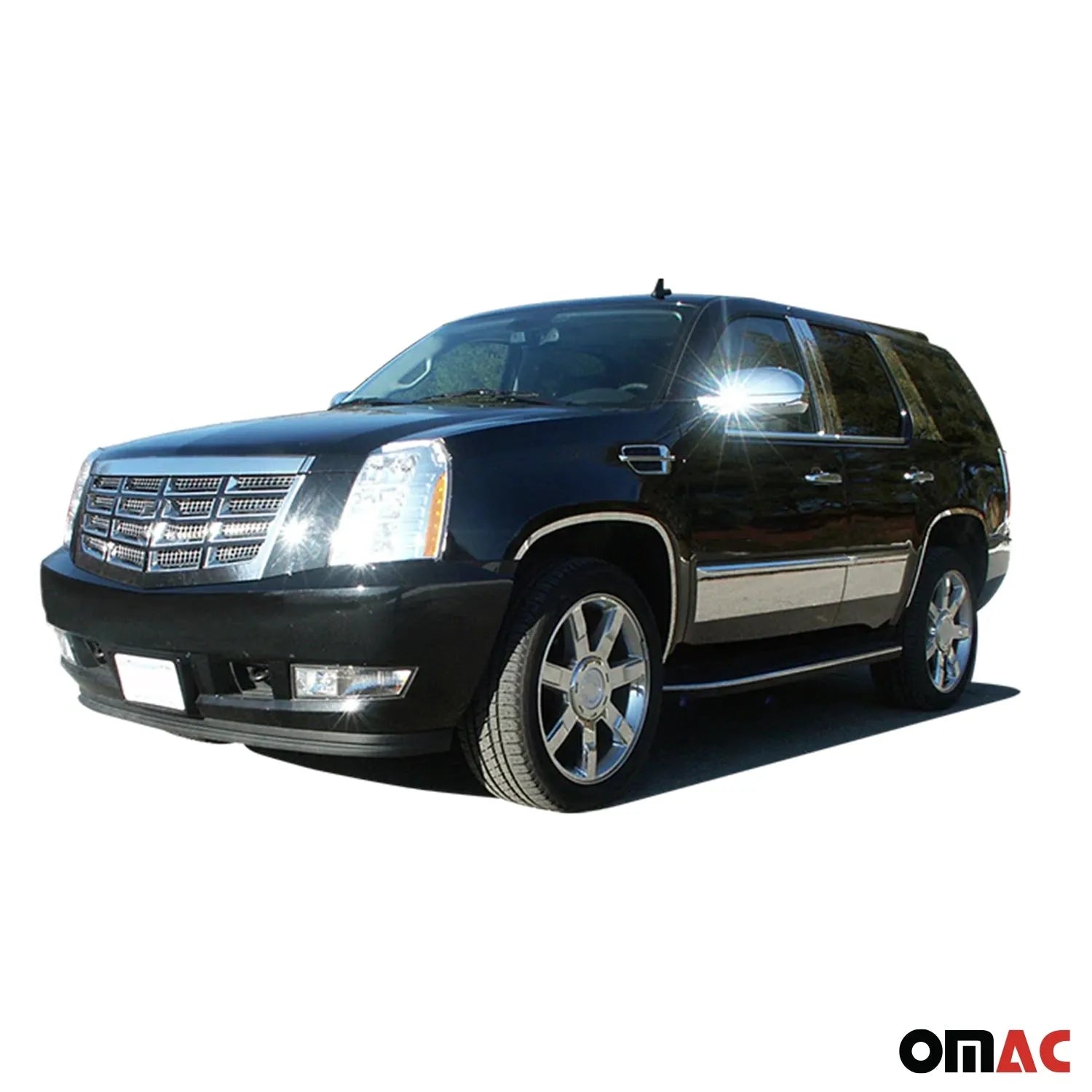 2007-2014 Cadillac Escalade Stainless Rear Window Trim 2Pc