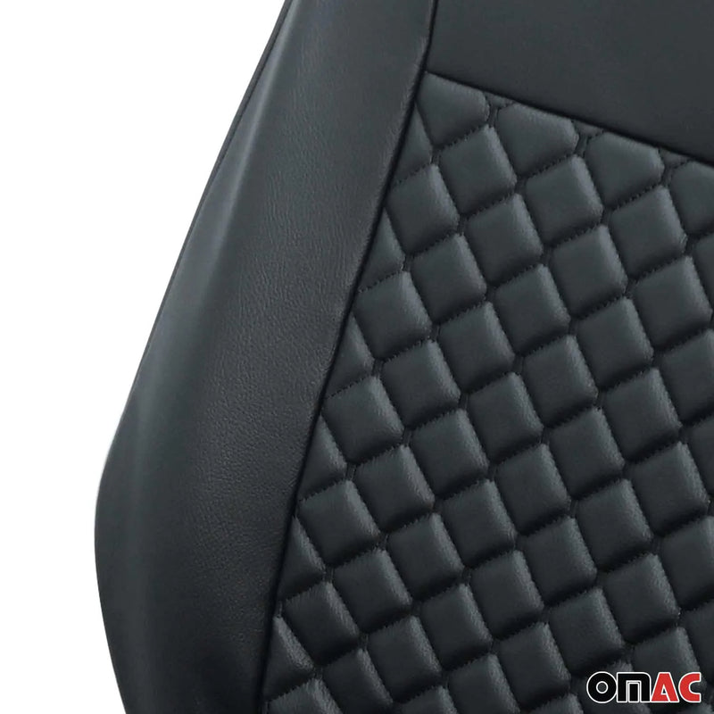 2014-2024 RAM ProMaster Leather Custom fit Car Seat Covers Black