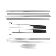 2014-2019 Ford Transit Connect Door Streamers & Window Trim Chrome Set 10x