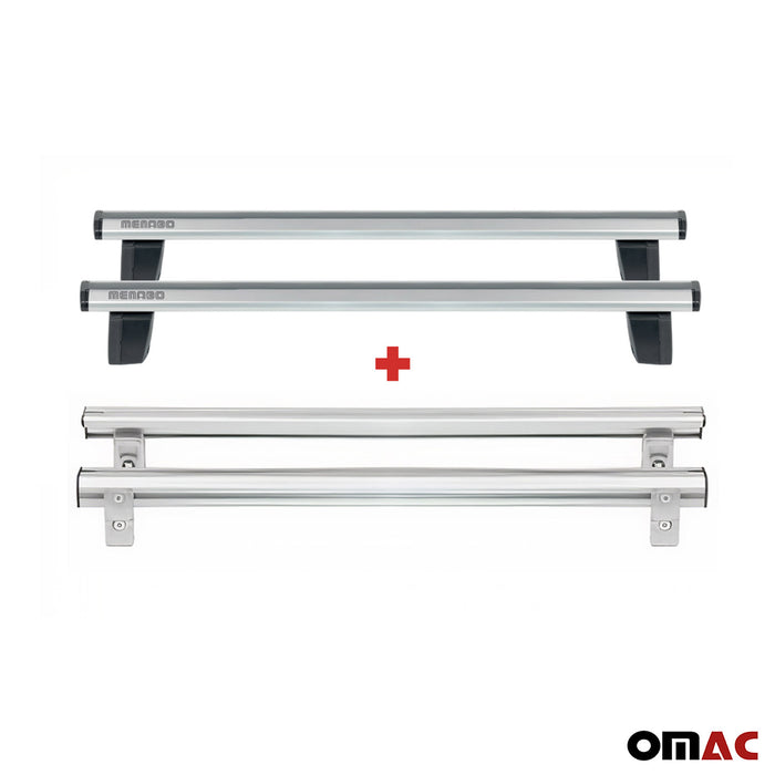 For GMC Canyon Truck Pick up Bed Rack & Fixing Profile Alu. Cross Bars