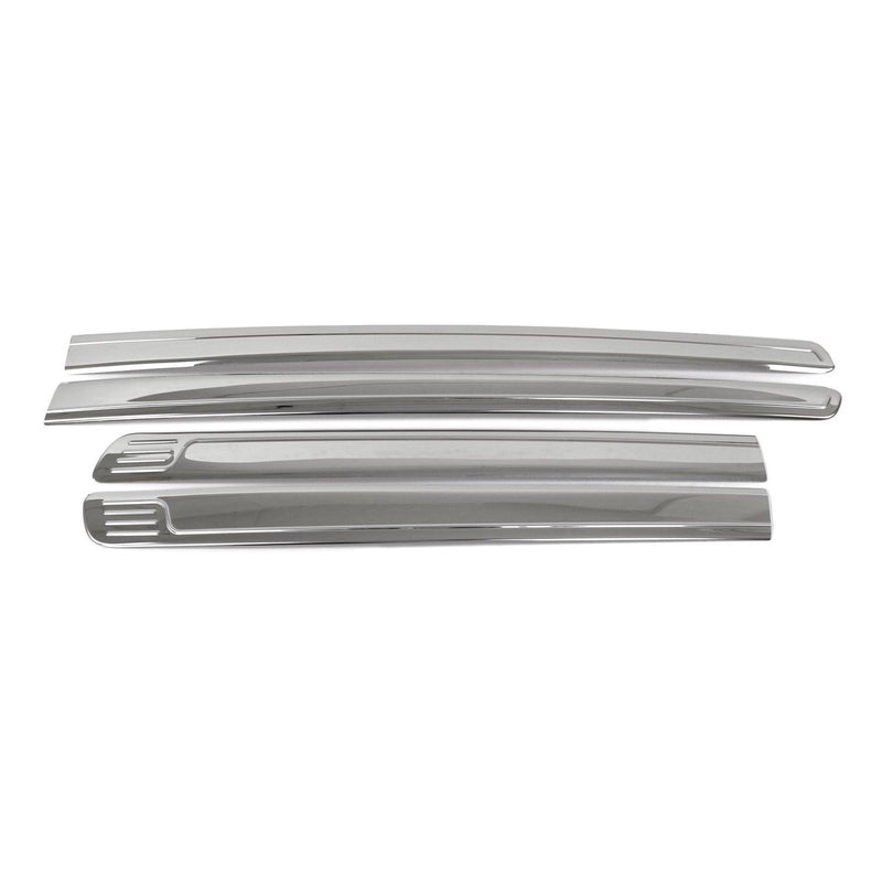 2005-2021 Nissan Frontier Side Door Molding Trim Steel Silver 4x