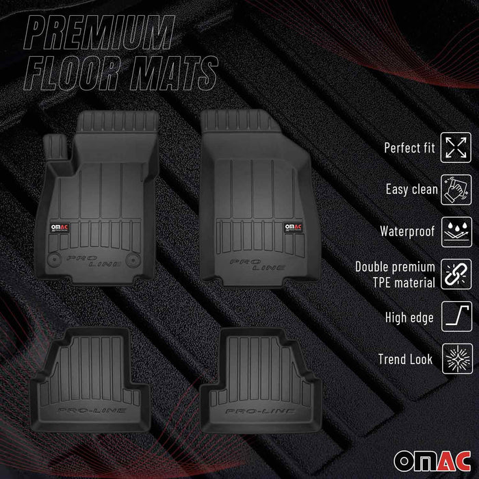 OMAC Premium Floor Mats for Buick Encore 2013-2022 All-Weather Heavy Duty 4x