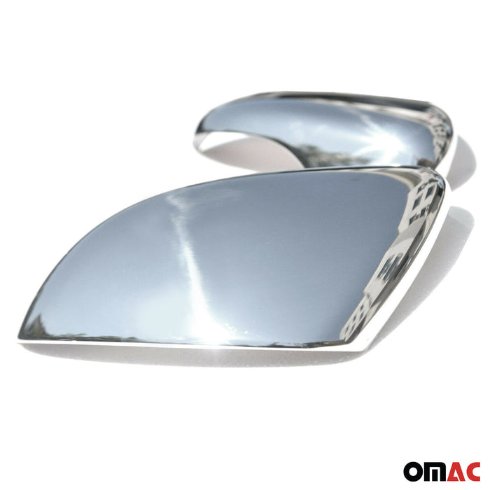 Side Mirror Cover Caps Fits VW Golf Mk6 2010-2014 Steel Silver 2 Pcs