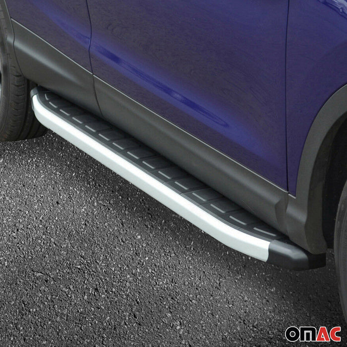 Alu Side Step Nerf Bars Running Board for Buick Encore 2013-2022 Black Silver 2x