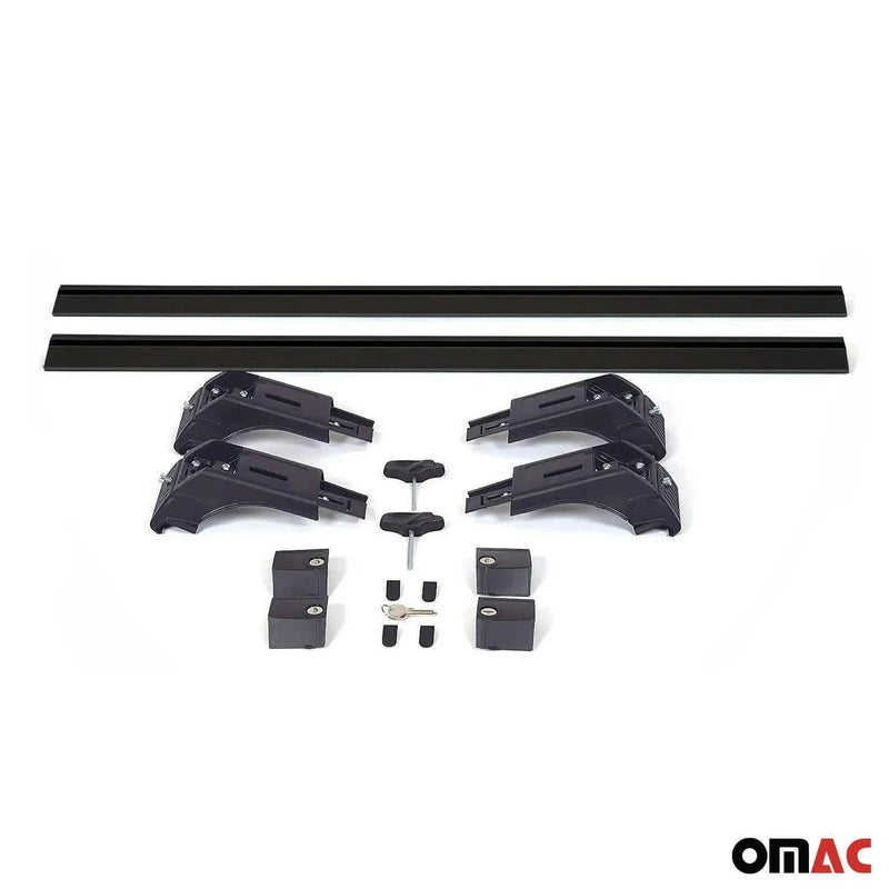 Roof Rack Cross Bars Carrier Aluminium for Hyundai Tucson 2016-2021 Black 2Pcs - OMAC USA