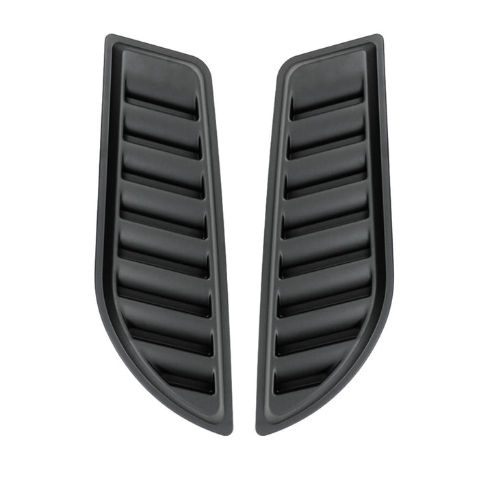 Hood Scoop Vent Air Flow Intake for Jeep Compass 2017-2024 Black 2 Pcs