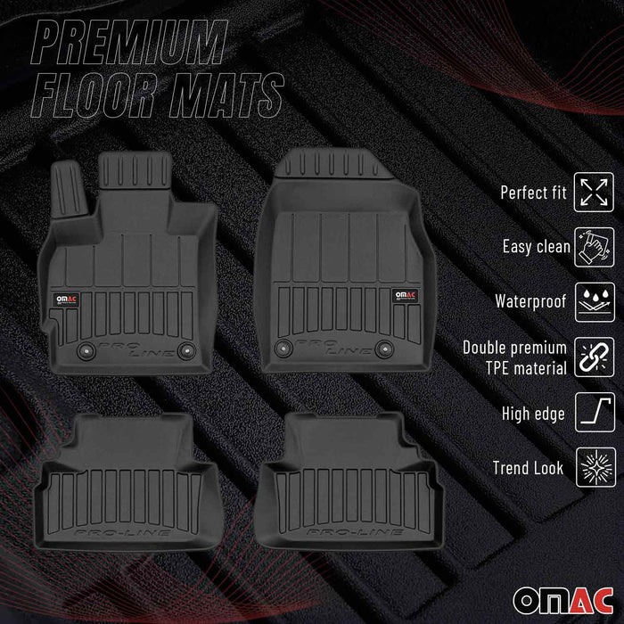 OMAC Premium Floor Mats for Mazda CX-7 2007-2012 AWD FWD Waterproof Heavy Duty