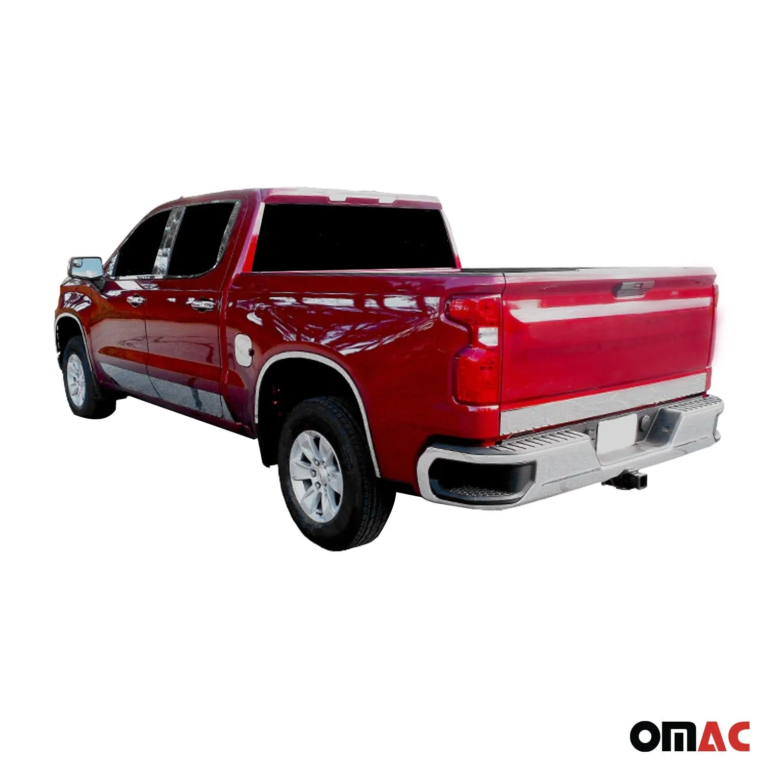 2019-2025 Chevrolet Silverado Double Cab Stainless Steel Window Sill Trim 6Pcs