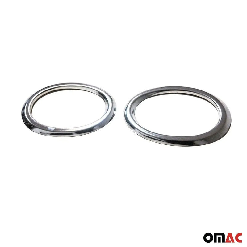 Fog Light Lamp Bezel Cover for Chevrolet Cruze 2011-2014 Sedan Steel Silver 2Pcs - OMAC USA