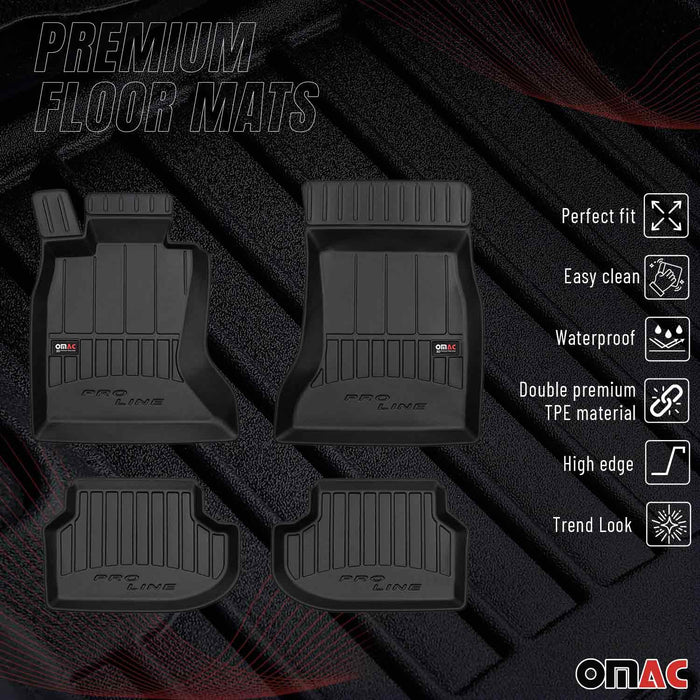 OMAC Premium Floor Mats for BMW 5 Series F10 F11 4WD 2013-2017 All-Weather
