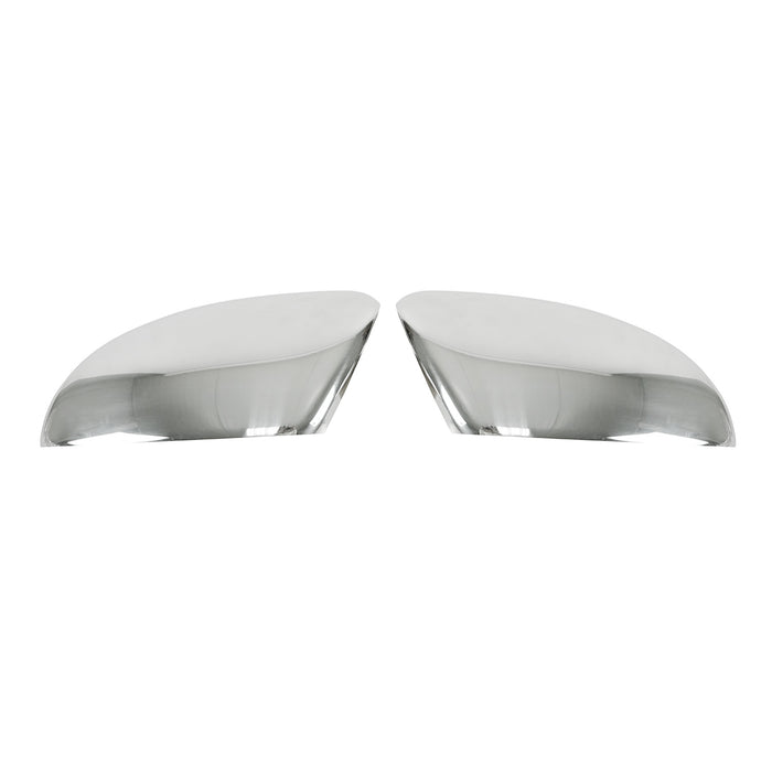Side Mirror Cover Caps Fits VW CC 2009-2017 Steel Silver 2 Pcs