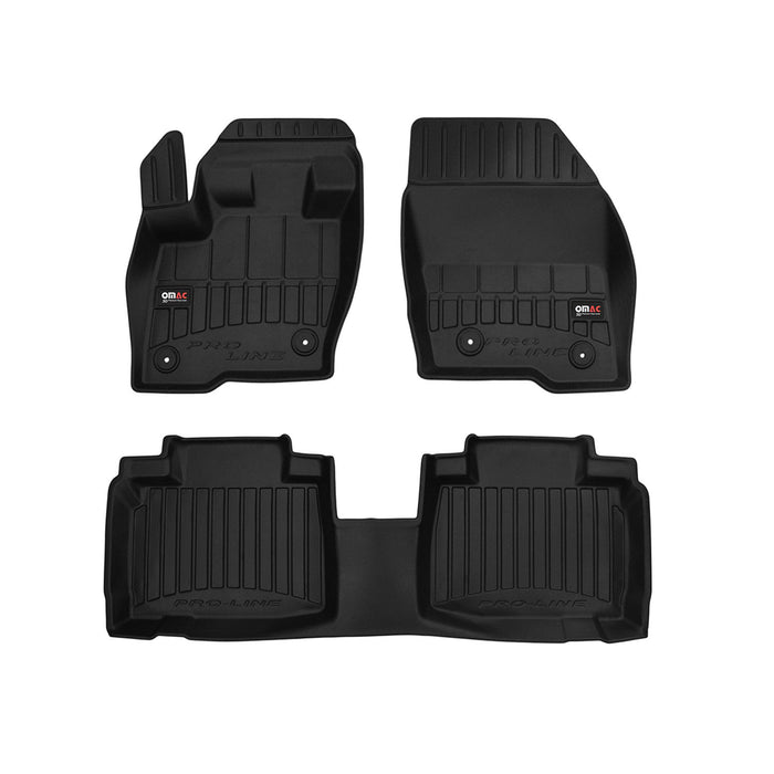 OMAC Premium Floor Mats for Ford Edge 2015-2024 All-Weather Heavy Duty 4Pcs