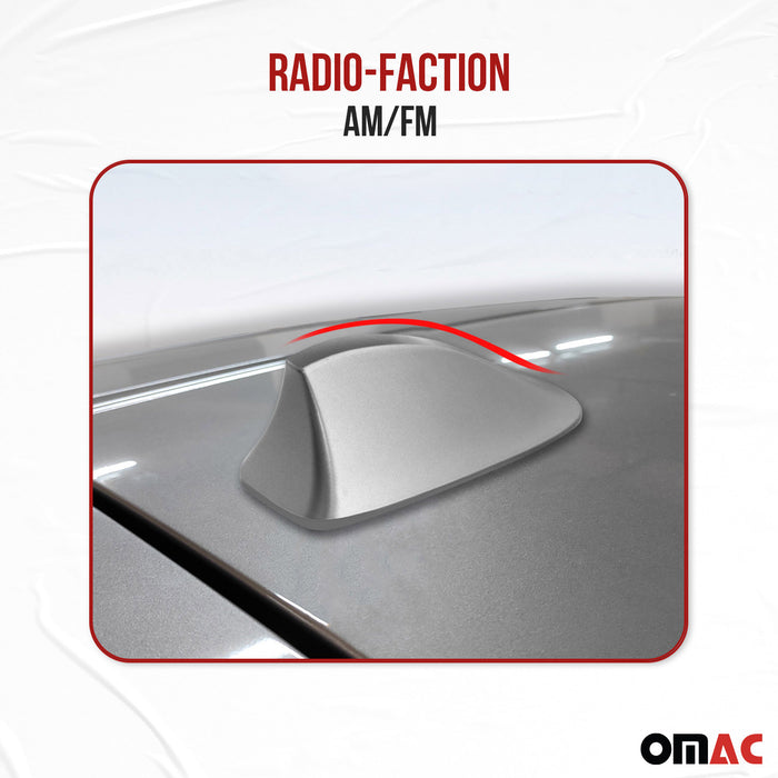Car Shark Fin Antenna Roof Radio AM/FM Signal for Mercedes ABS Dark Gray 1Pc