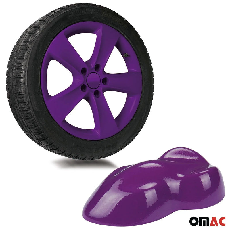 2x Foliatec Wheel Rim Hubcaps Spray Paint Purple Glossy 13.5 Oz