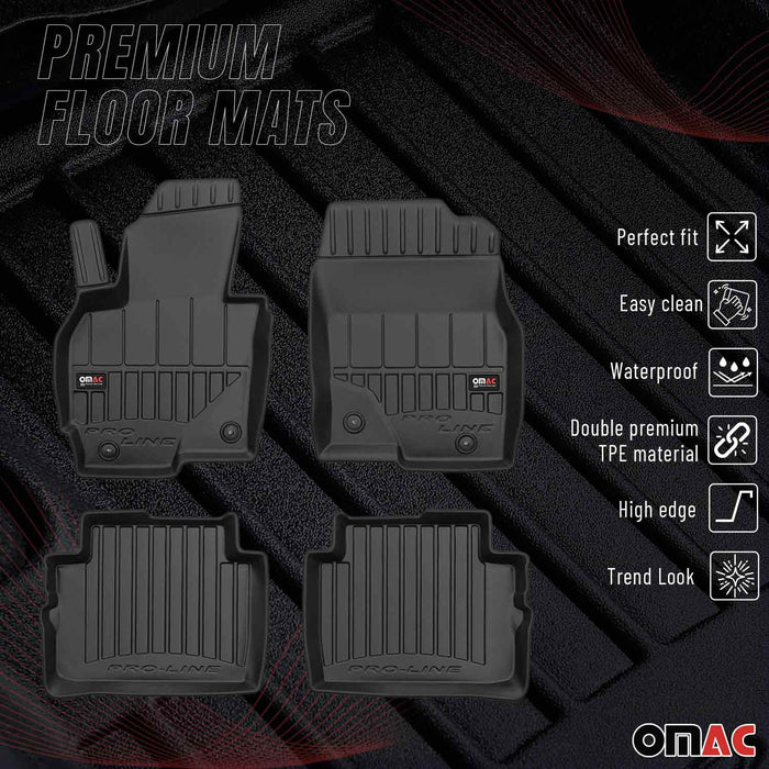 OMAC Premium Floor Mats for Mazda CX-5 2013-2016 All-Weather Heavy Duty 4Pcs