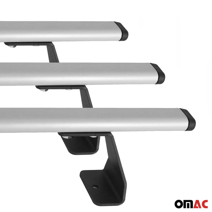 Trunk Bed Roof Racks Cross Bars for RAM ProMaster City 2015-2022 Metal Gray 3x
