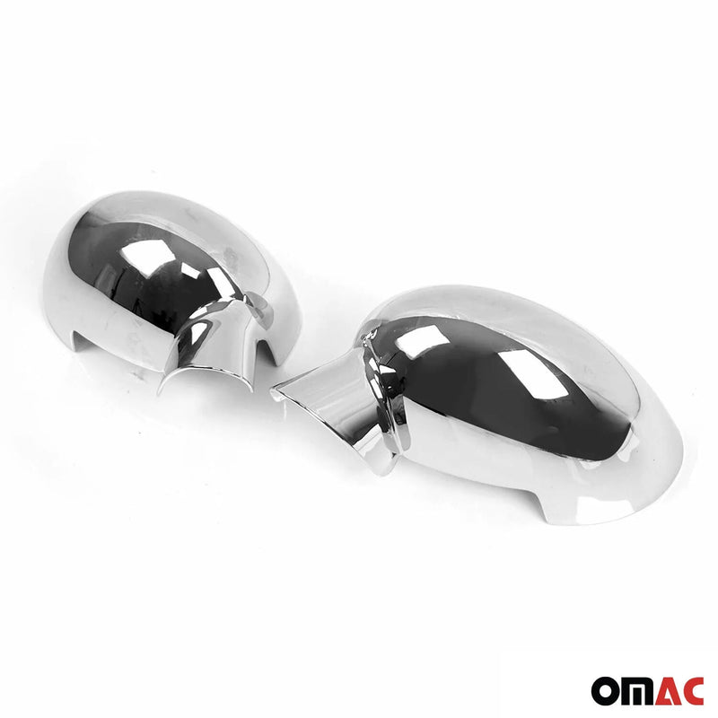 2006-2008 Mazda MX-5 Miata Side Mirror Cover Caps Chrome Silver 2 Pcs