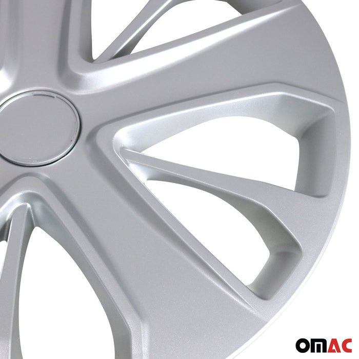 4x 15" Wheel Covers Hubcaps for Porsche Silver Gray