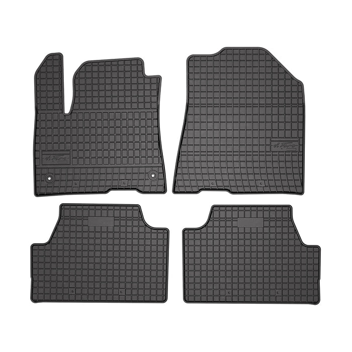 OMAC Floor Mats Liner for Kia Soul EV 2020-2023 Black Rubber All-Weather 4 Pcs