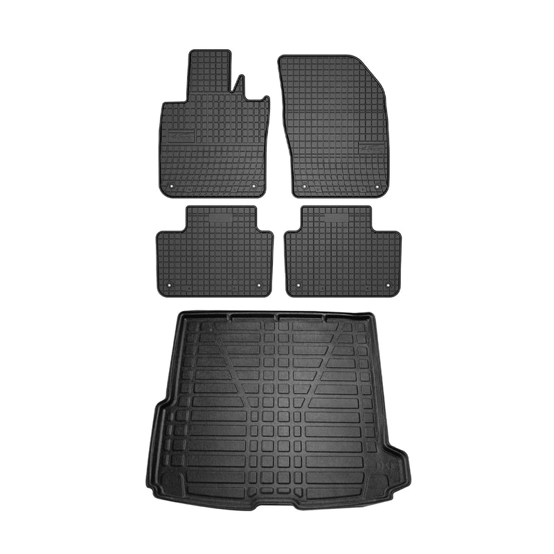 2020-2023 Volvo V60 Floor Mats & Cargo Liner Full Set All Weather Black